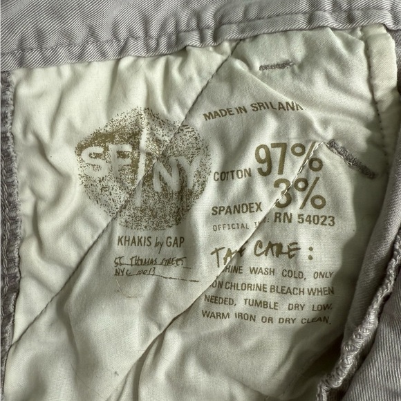 GAP Gray Khakis Skinny Mini Skimmer Size 8 - Picture 5 of 8